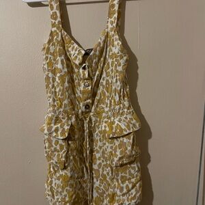 Leopard Print Button-Down Mini Dress